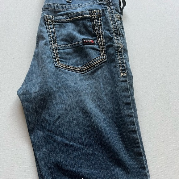 Ariat M4 Rebar FR Jean Shorts Mens 38x10 Low‎ Rise Cut Off Jorts (B5) - Picture 1 of 12